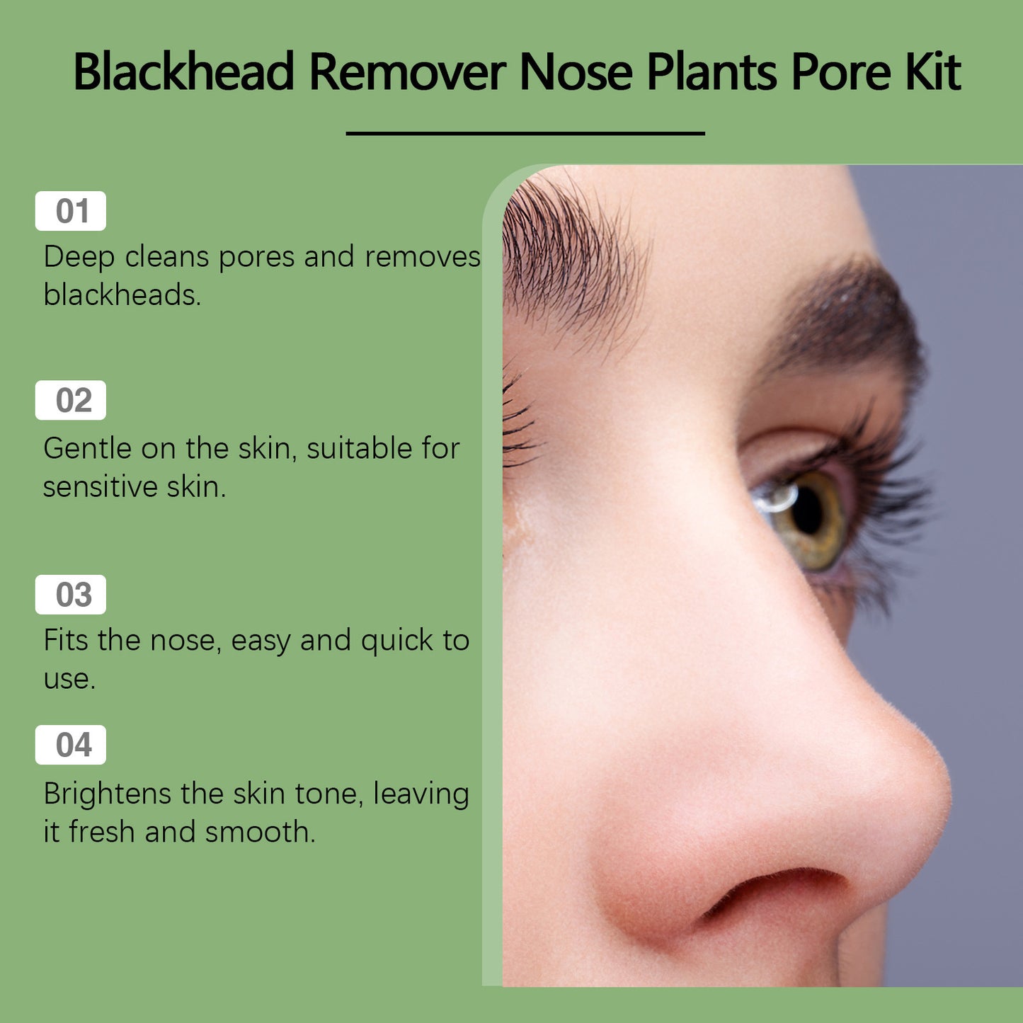 Black Nose Mask Stickers Suit Gentle Cleaning